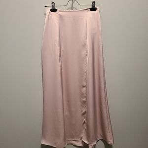 Aritzia Wilfred Pink Slit Skirt